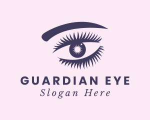 Contact Lens Eyelashes logo design