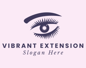 Contact Lens Eyelashes logo design