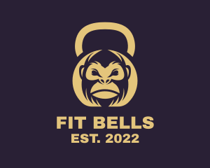 Gorilla Fitness Kettlebell Gym logo design