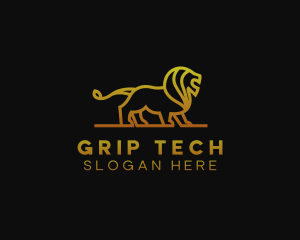 Gold Lion Finance logo design