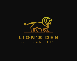 Gold Lion Finance logo design