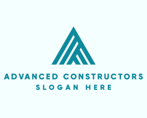 Modern Roof Letter A logo design