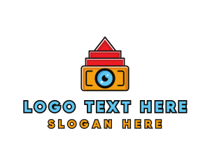 Geometric Digital Camera Logo