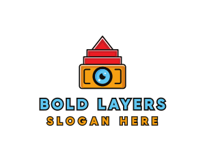 Geometric Digital Camera logo design