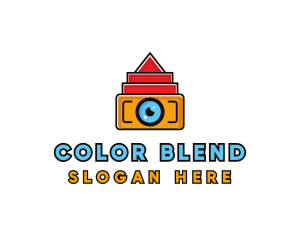 Geometric Digital Camera logo design