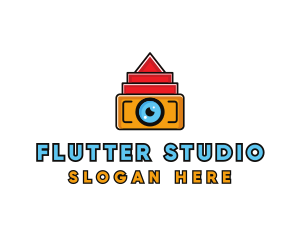 Geometric Digital Camera logo design