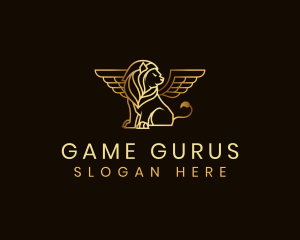 Lion Griffin Wings Logo
