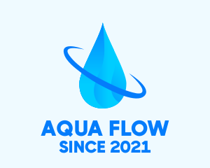 Aqua Water Droplet logo