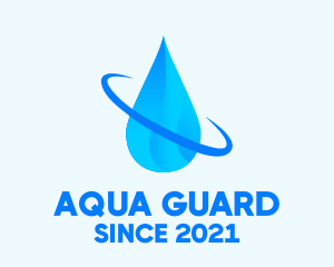 Aqua Water Droplet logo design