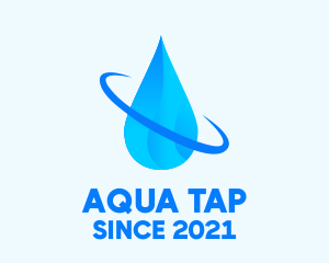 Aqua Water Droplet logo design