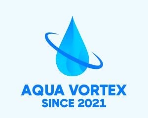 Aqua Water Droplet logo design