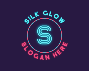 Neon Glow Disco logo design