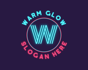 Neon Glow Disco logo design