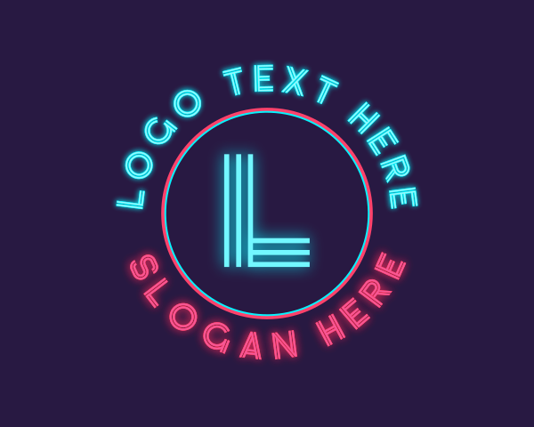 Glowing logo example 1
