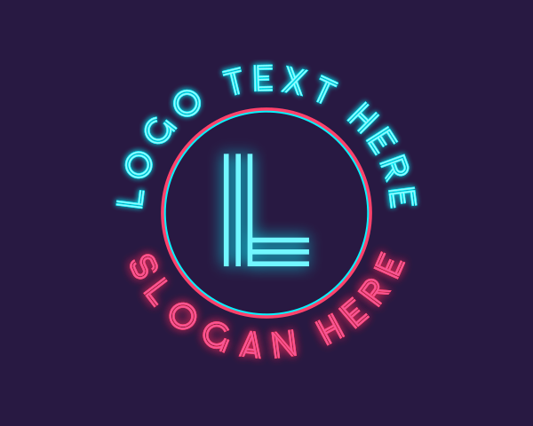 Glowing logo example 3