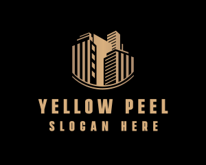 Gold Real Estate Building logo design