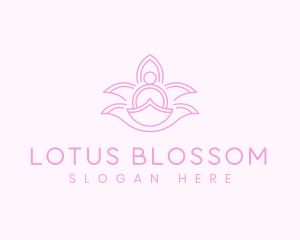 Yoga Pose Lotus logo