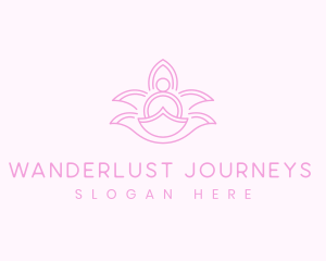 Yoga Pose Lotus logo