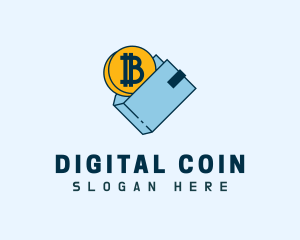 Digital Coin Wallet logo design