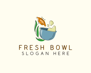 Baker Mixing Bowl logo design