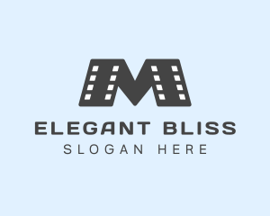 Movie Strip Letter M Logo