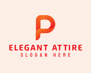 Orange Letter P logo