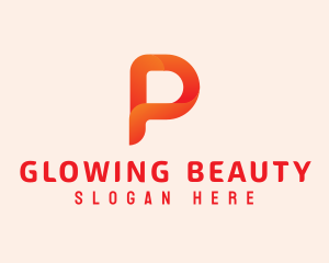 Orange Letter P logo