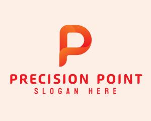 Orange Letter P logo design