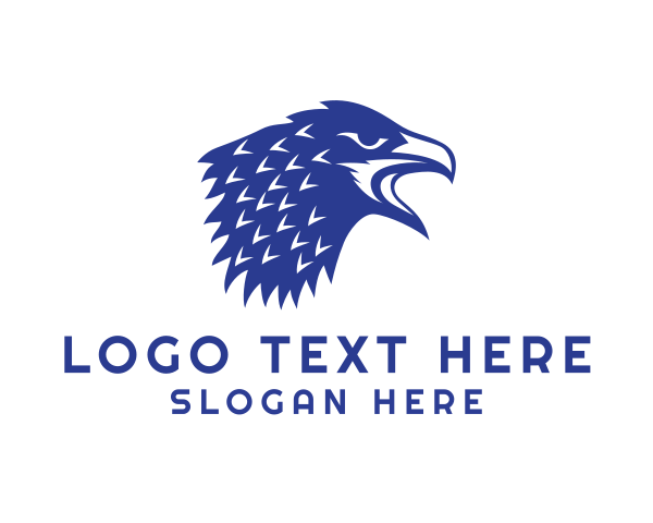 Blue Falcon logo example 1