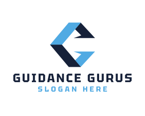 Blue Box G logo design