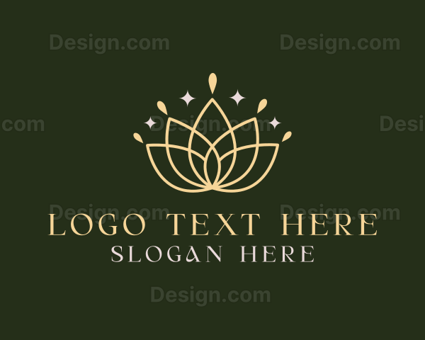 Lotus Flower Crown Logo