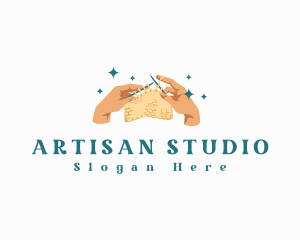 Hand Knitting Crochet logo design