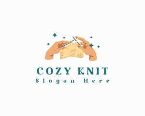 Hand Knitting Crochet logo design