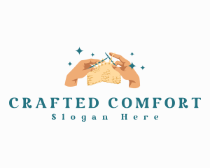 Hand Knitting Crochet logo design