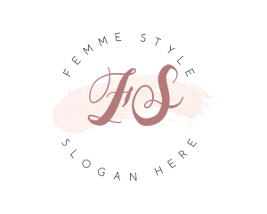 Watercolor Styling Makeup  logo design