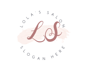 Watercolor Styling Makeup  logo design