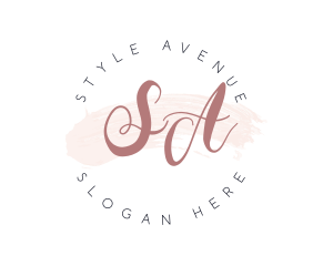 Watercolor Styling Makeup  logo design