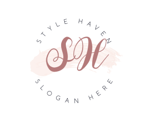 Watercolor Styling Makeup  logo design