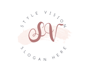 Watercolor Styling Makeup  logo design