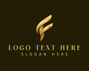 Luxury Elegant Letter F logo