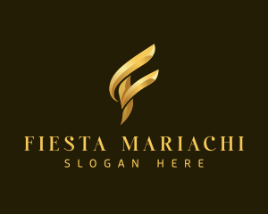 Luxury Elegant Letter F logo design