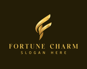 Luxury Elegant Letter F logo design