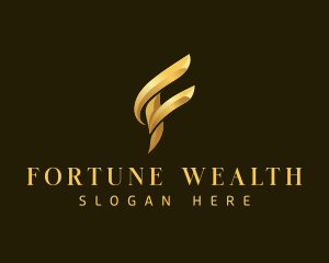 Luxury Elegant Letter F logo design