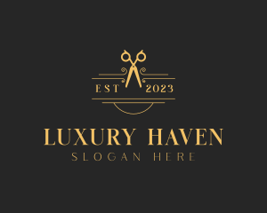 Luxury Dressmaker Shears logo design