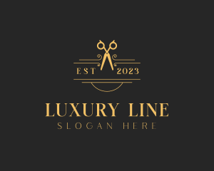 Luxury Dressmaker Shears logo design