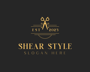 Luxury Dressmaker Shears logo design