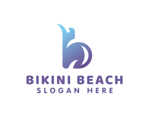 Beach Resort Letter B  logo design