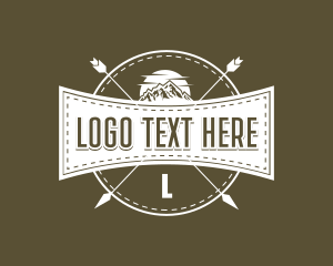 Mountain Adventure Hipster logo