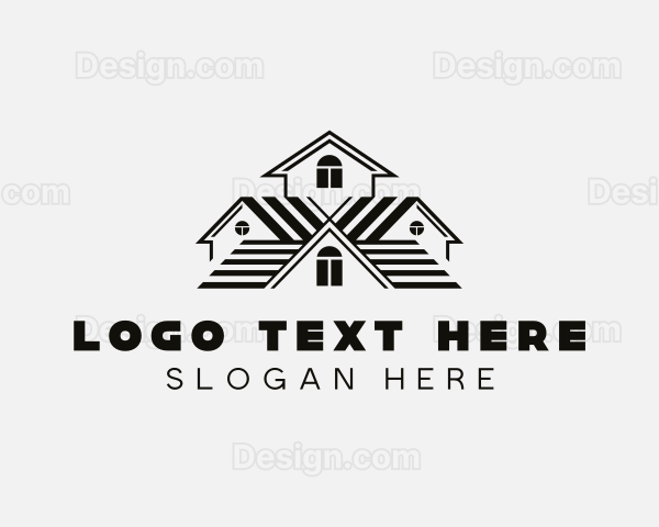 Roofing Property Contractor Logo