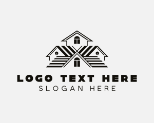 Roofing Property Contractor Logo